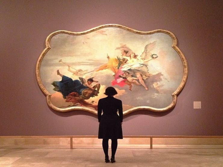 "Triumph of Virtue and Nobility Over Ignorance,” Norton Simon Museum | Instagram by @toddler777