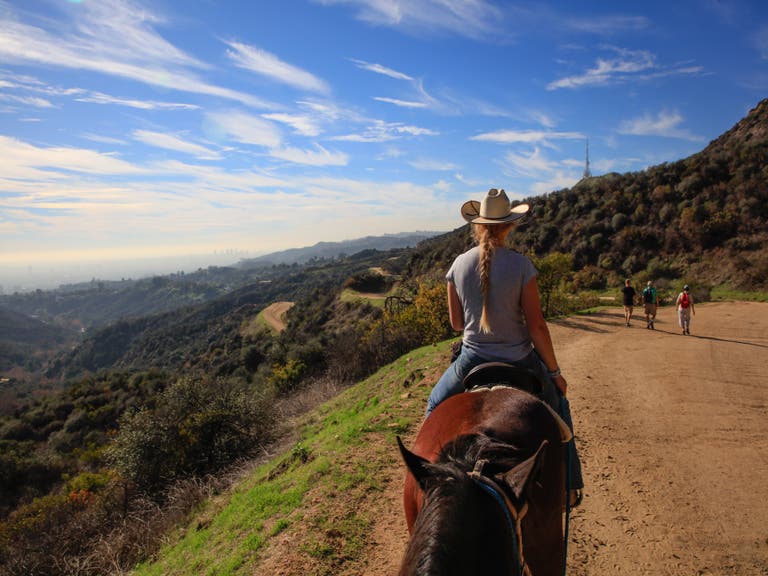 View from the saddle at Sunset Ranch Hollywood   |  Photo: Yuri Hasegawa