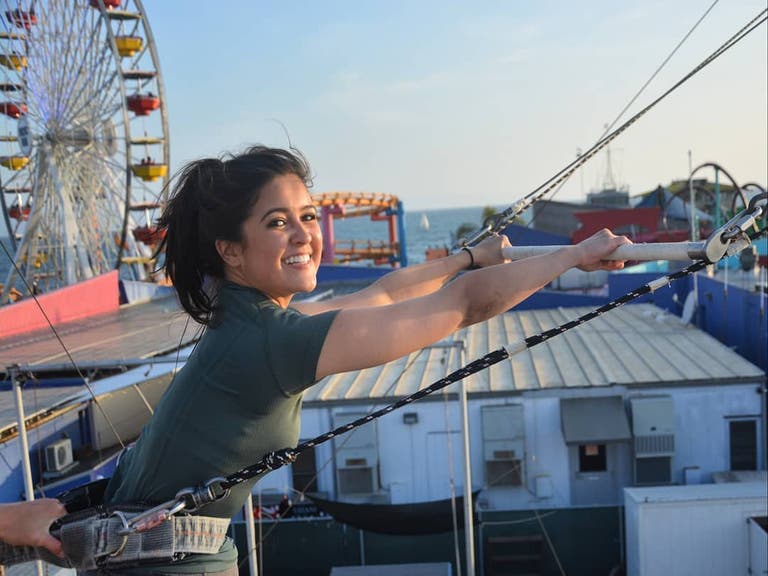 Flying trapeze lessons at TSNY Los Angeles